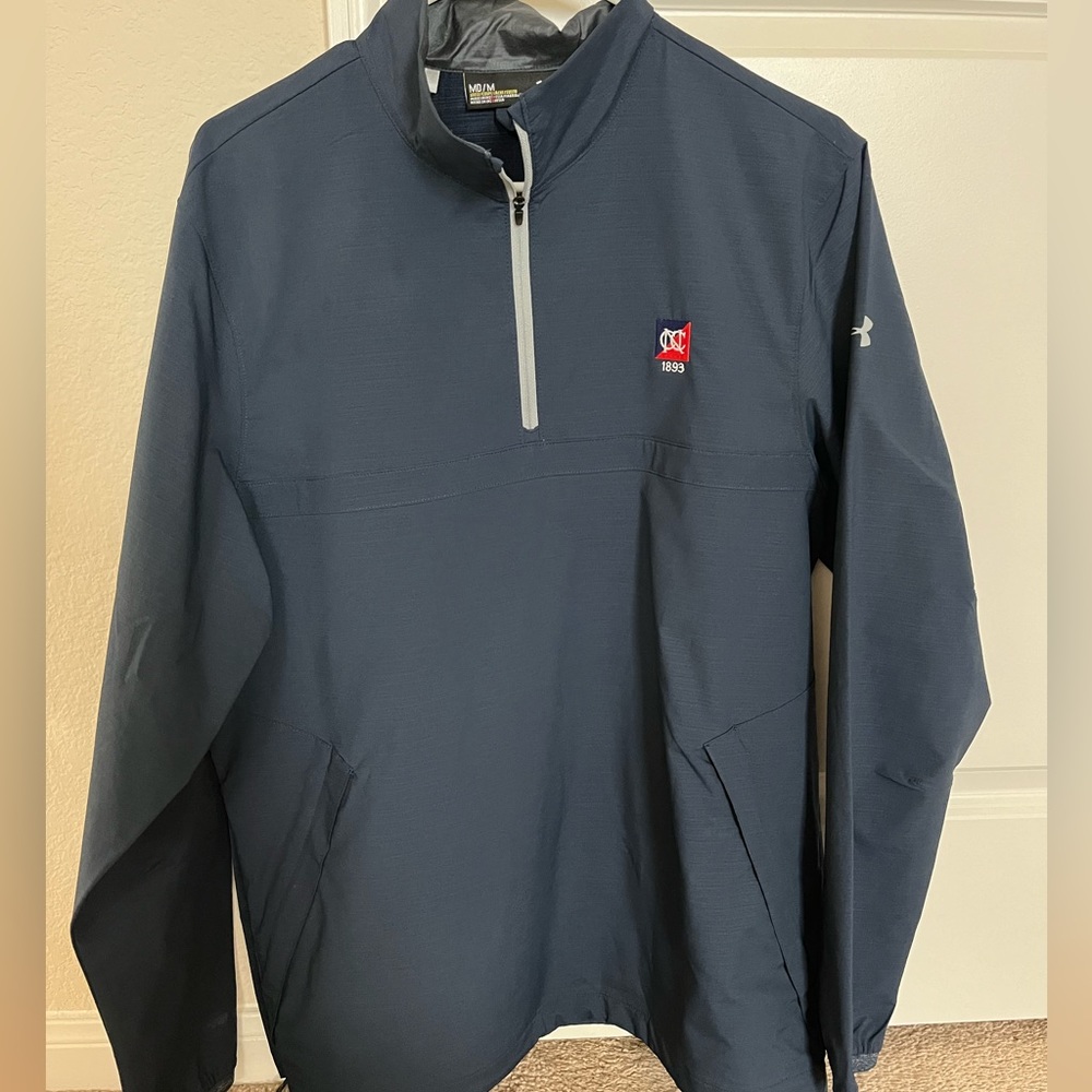 Under Armour Storm Men’s 2 1/4 Zip Pullover Rain Jacket Newport Country Club